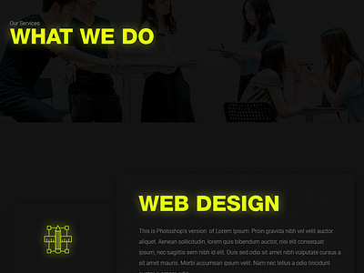 Services Page Design - Fission dark ui darkui darkuidesign design portfolio services page design ui user interface ux