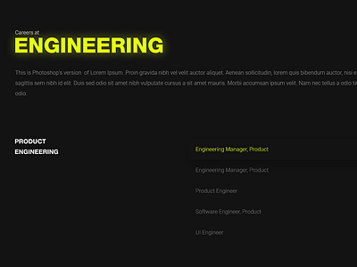 Jobs Page Design - Fission dark ui darkui darkuidesign design jobs page design portfolio ui user interface ux