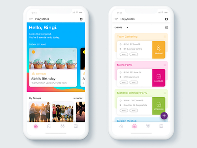 Playydates App Design