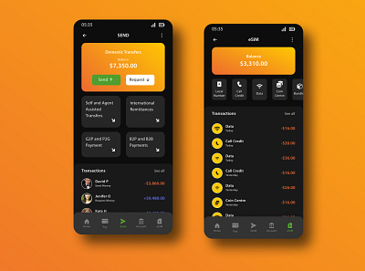 Financial App app banking e money finance finance app mobile ui user experience user interface ux
