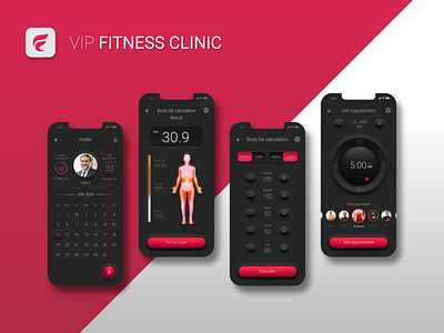 FITNESS CLINIC - Dark mode