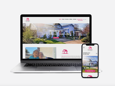 Happy Journey Senior Care Home Website and Mobile Design