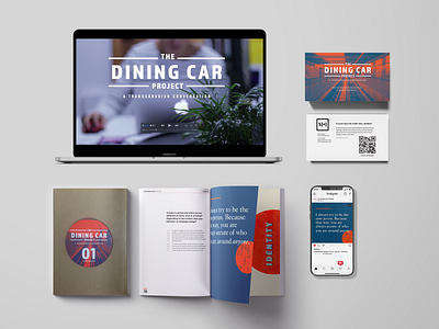 The Dining Car Project logo multimedia publication socialmedia video editing visual identity