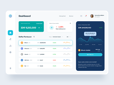 Cryptocurrency Exchange Dashboard analytics bitcoin blockchain chart coin crypto crypto exchange crypto wallet cryptocurrency cryptocurrency exchange dashboard exchange interface interfaces minimal ui ux wallet