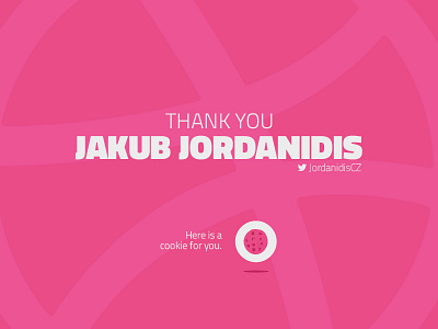 Thanks @JakubJordanidis chicken hunter cookie dribbble invite jakubjordanidis photoshop pink thank you