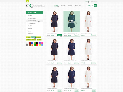 E-commerce MEPI big clean ecommerce excessive fashion green mepi xxxl