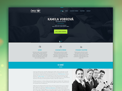 KamilaVobrova.cz - Financial Advisor advisor button clean czech finance financial flat kamilavobrova quick