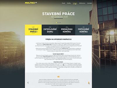 Maltaci.cz - czech construction company background clean company construction czech maltaci