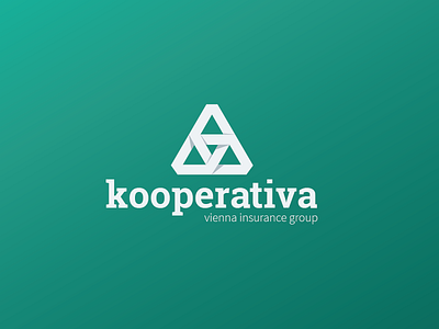 Kooperativa Logo Redesign (Unofficial) ceska flat for fun kooperativa logo redesign republika shadows simple unofficial