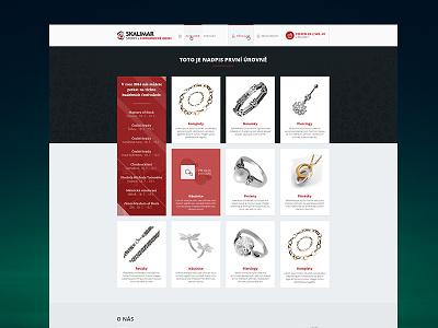 Skalimar Jewelry E-commerce czech ecommerce eshop jewelry metro pattern red skalimar