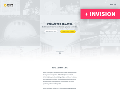 AstraLighting.cz - clean minimalistic website