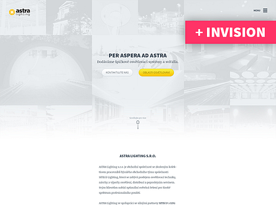 AstraLighting.cz - clean minimalistic website