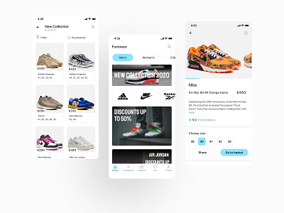 sneakers shop app brandshop desgin design footwear ios ios app ios app design sneakers