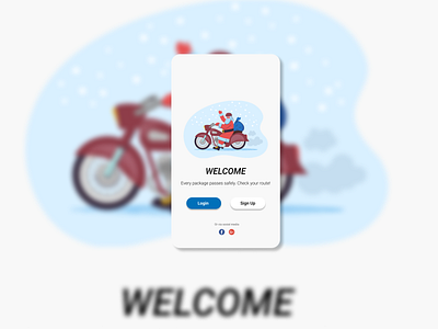 Delivery App Welcome