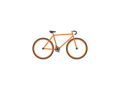 Bike Vector bike illustrator orange vector