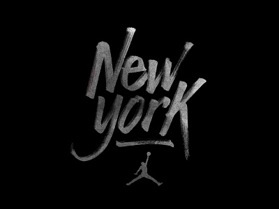 Jordan New York lettering nike