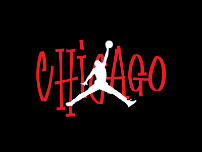 Jordan Chicago lettering nike