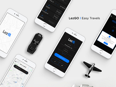 LezGo - Easy Travels app branding design logo minimal ui ux