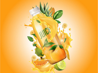 juice branding design flat icon illustration lion logo typography website