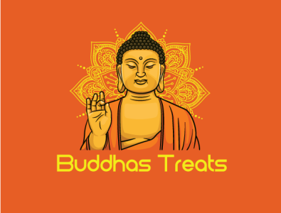 Buddahas Treats branding corporate design design flat illustration logo design typography