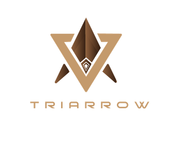 Triarrow branding design flat icon illustration logo typography
