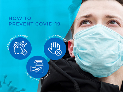 Covid 19 branding design flat illustration