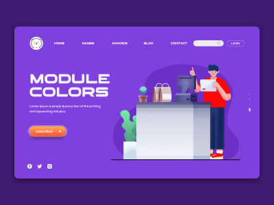 4 Templates Website1 illustraion landingpage ui ux webdesign