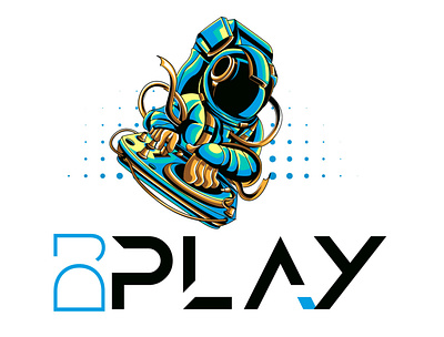 DJPLAY LOGO branding corporate design design flat illustration logo ui vector