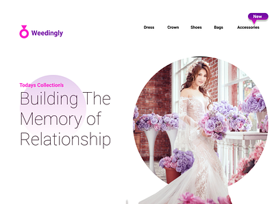 Weeding service webapge ui ux