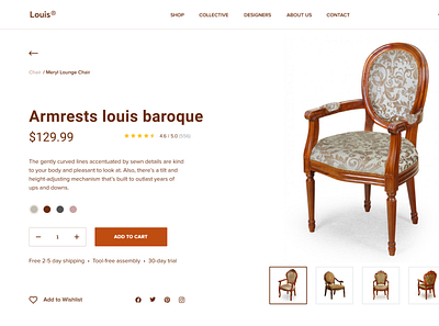 Louis Furniture UI ui ux