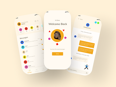 Chat App UI chat app design message app productdesign ui