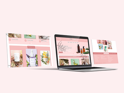 UI design beauty app skincare app skincare webdesign ui uiux webdesign website website design
