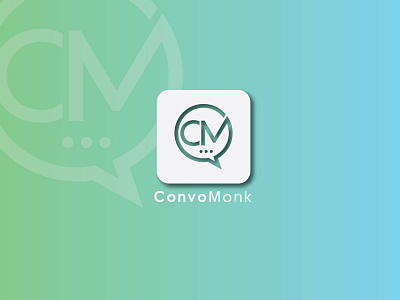 ConvoMonk_Apps icon agency app app icon apps icon blue branding chatting apps cm letter color concept conversation icon convomonk design elegant green icon idea illustration logo ui