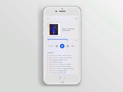 Music App (Now Playing) blur music music player ui