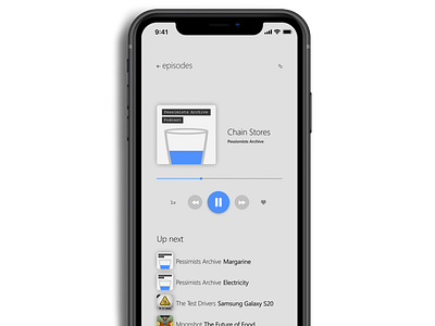 Podcasts App (player) app application mobile podcasts ui