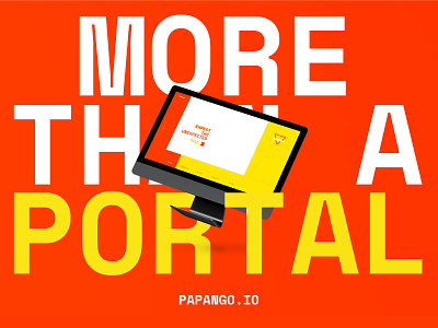 More than a portal - papango.io papango portal poster design story ui website