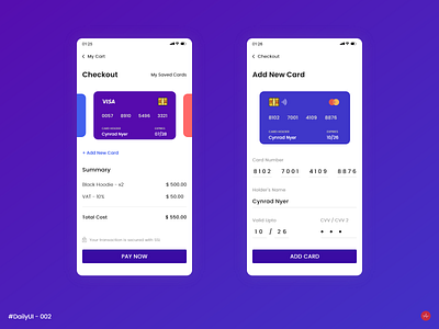 Credit Card Details - #DailyUI #002 - Design Challenge 002 credit card checkout credit card form daily 100 challenge daily ui dailyui dailyuichallenge ui ui design uidaily