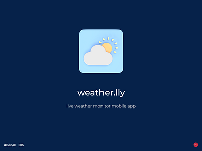 App Icon Design - #DailyUI #005 - Design Challenge 005 app icon app icon design app icon logo app logo daily 100 challenge daily ui daily ui 005 dailyui dailyui005 dailyuichallenge logo ui ui design uidaily weather app weather icon