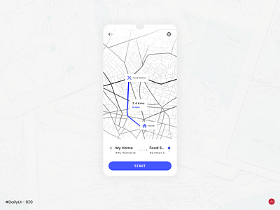 Location Tracker - #DailyUI #020 - Design Challenge