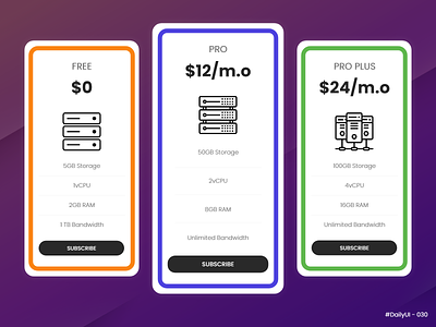 Pricing Table - #DailyUI #030 - Design Challenge 030 daily 100 challenge daily ui daily ui 030 daily ui challenge dailyui dailyui030 dailyuichallenge design pricing pricing plan pricing table ui ui daily 030 ui daily challenge ui design uidaily uidaily030 uidailychallenge uidesign