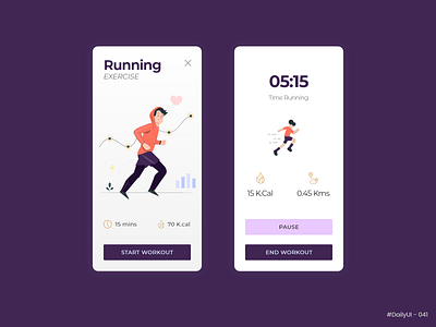 Workout Tracker - #DailyUI #041 - Design Challenge 041 daily 100 challenge daily ui daily ui 041 daily ui challenge dailyui dailyui041 dailyuichallenge fitness app fitness tracker ui daily ui daily 041 ui daily challenge ui design uidaily uidaily041 uidesign workout workout app workout tracker