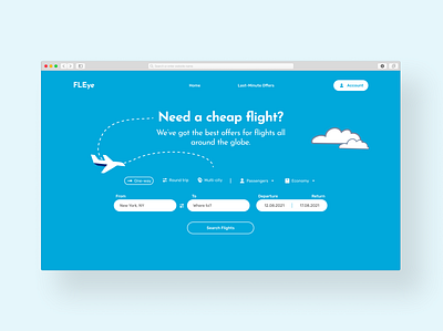 Flight Search Website - Landing Page and Pricing Page design desktop figma flight search hero hero section landing page mockups plans pricing search ui ux ui web design website