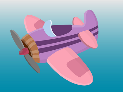 Cartoon Plane Illustration