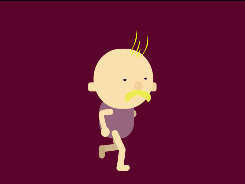 Running Babe adobe illustrator after effects animation character character animation