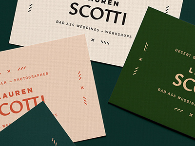 Branding & Print — Lauren Scotti branding business cards color palette identity lauren scotti logo photographer print print collateral