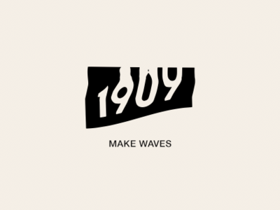 1909 Logo WIP— by Soul Twin Studio branding identity logo numbers type typography