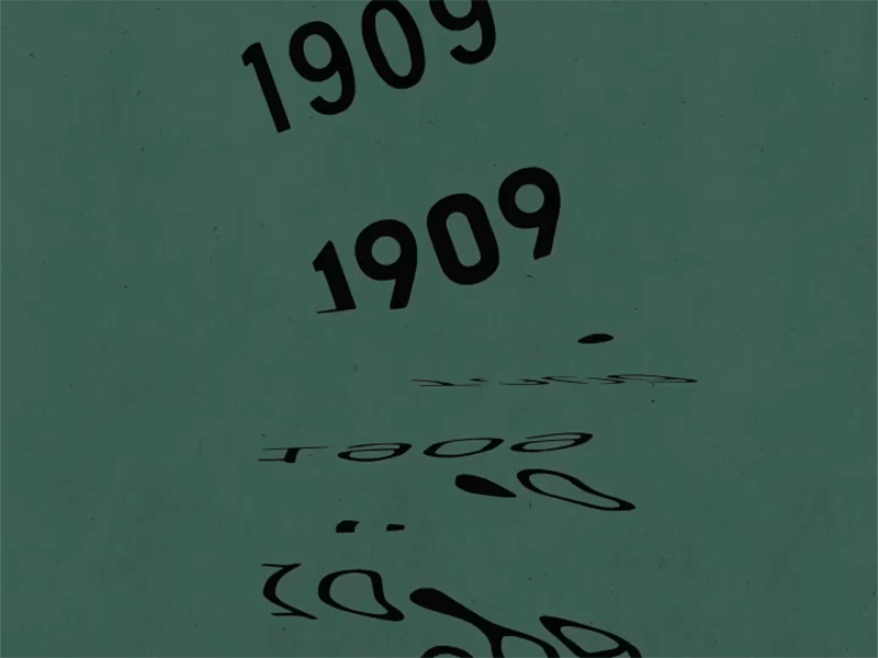 Branding for 1909, Coworking Space by Soul Twin branding coworking space distorted explore green identity logo numbers poster ripple typography warped