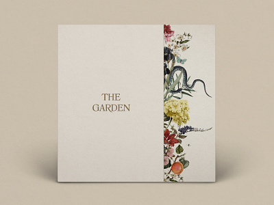 "The Garden" Vinyl, by Soul Twin Studio album art album packaging florals flowers garden print design vintage vintage floral vinyl