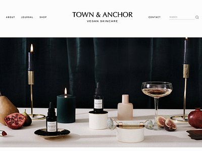 Town & Anchor — Holiday Imagery & Website, by Soul Twin branding campaign ecommerce holiday identity logo photography skincare web design website banner