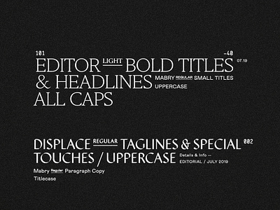 Type Hierarchy — by Soul Twin Studio branding graphic design identity print design type typography
